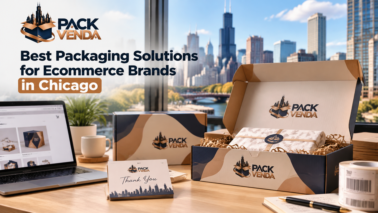 Custom ecommerce packaging boxes for Chicago brands